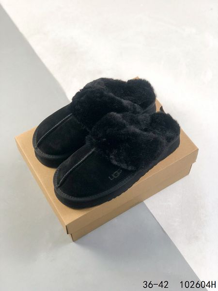 UGG W NEUEL 系列 秋冬新款防污系列 女款保暖毛毛舒適便鞋半拖鞋