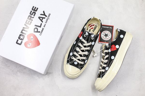 CDG x Converse chuck taylor all star 2020新款 川久保玲波點情侶款帆布鞋