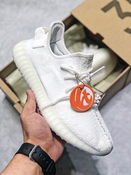 Adidas Yeezy Boost 350 V2 2020新款 真爆椰子情侶款慢跑鞋 帶半碼