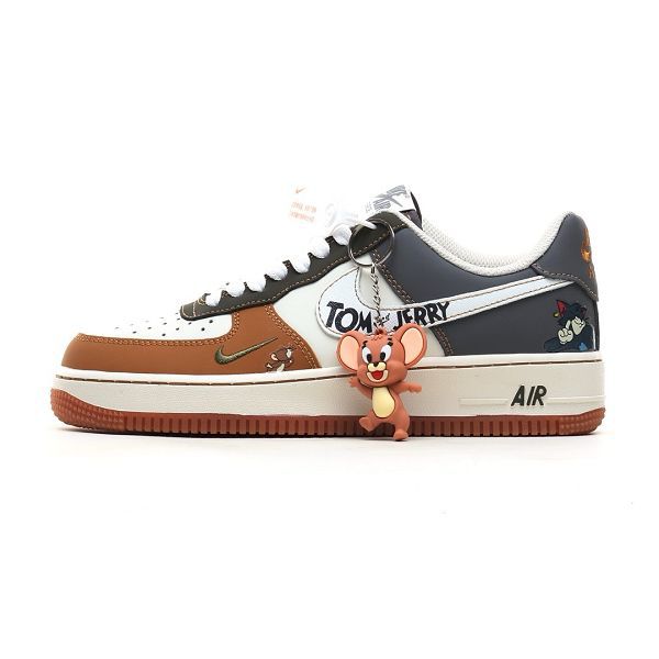 Nike Air Force 1 Low 07 Tom and Jerry 塗鴉拼色 2024新款男女休閒板鞋