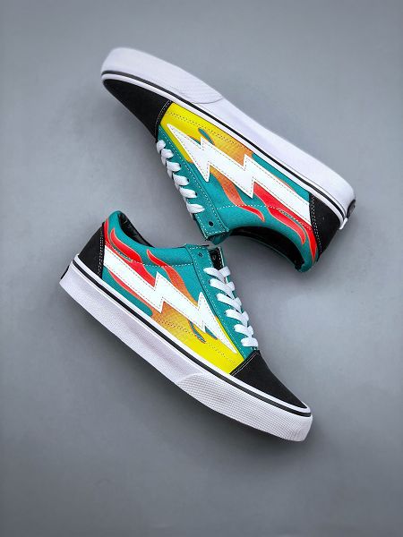 Revenge x Storm x Vans 2022新款 萬斯閃電系列男女款經典休閒板鞋