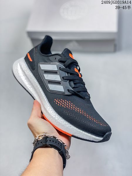 Adidas PureBOOST 23 輕量跑鞋 2024新款男生爆米花緩震中底跑步鞋