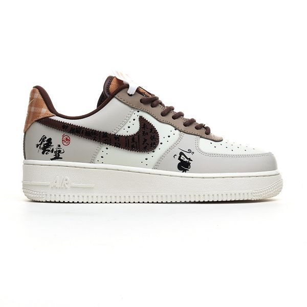 Nike Air Force 1 Low 07 2024最新款男女款 悟空 美拉德白棕 低幫休閒運動板鞋