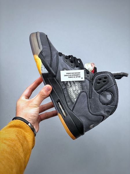 Air Jordan 5 x off white 2022新款 聯名款喬丹5代男款籃球鞋 最大有47碼