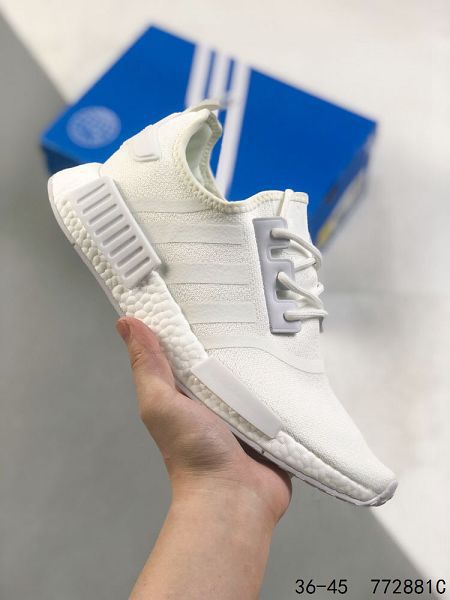 Adidas Boost NMD R1 2023新款 彈力針鞋織面男女款慢跑鞋