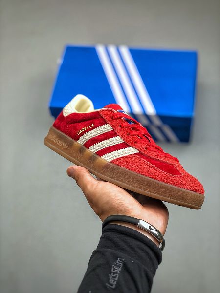 Adidas Originals Gazelle Indoor 復古三葉草2024男女鞋 防滑透明橡膠板鞋經典運動鞋