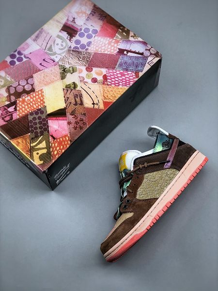 Nike SB Dunk low聯手EJDER 2021新款 情侶款休閒板鞋 帶半碼