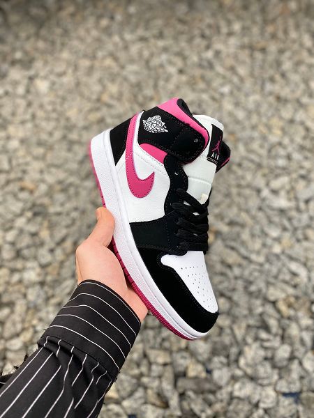 Nike Air Jordan 1 Mid Retro What 2021新款 喬丹1代情侶款休閒運動籃球鞋 帶半碼