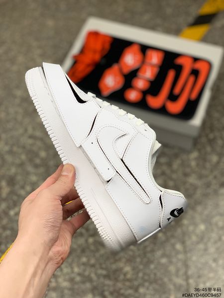 Nike Air Force 1 07 2022新款 DIY拆卸拼接魔術貼男女款低幫運動板鞋