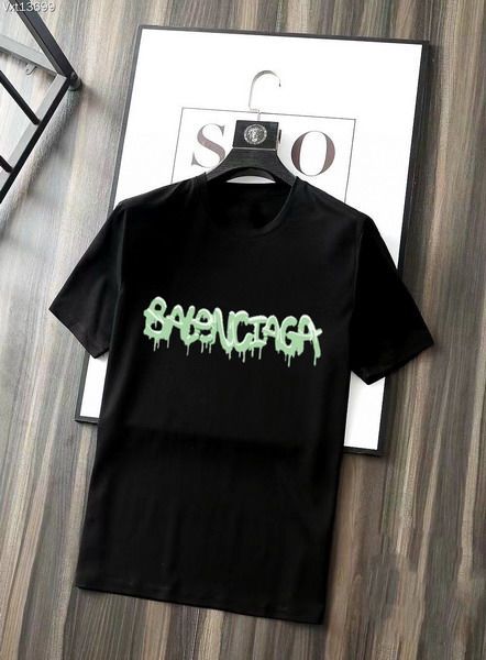 balenciaga短t 2022新款 巴黎世家絲光棉圓領短袖T恤 MG0515款