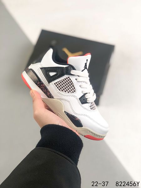 Air jordan 4 Retro 2022新款 喬丹4代高幫童款復古運動籃球鞋