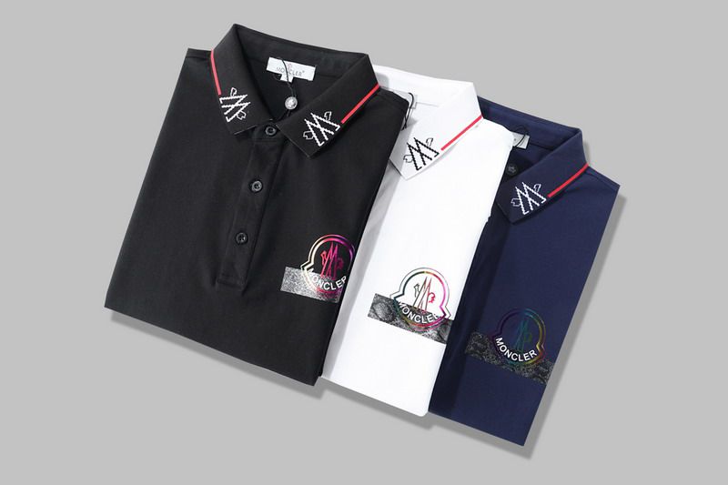 moncler polo衫 2021新款 蒙口翻領短袖polo衫 MG0318款