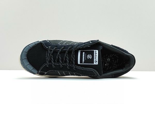 聯名款NBHD CLOT ADIDAS SUPERSTAR BY EDISON 2024最新男女鞋 陳冠希黑呼吸板鞋