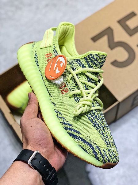 Adidas Yeezy Boost 350 V2 2020新款 真爆椰子情侶款慢跑鞋 帶半碼