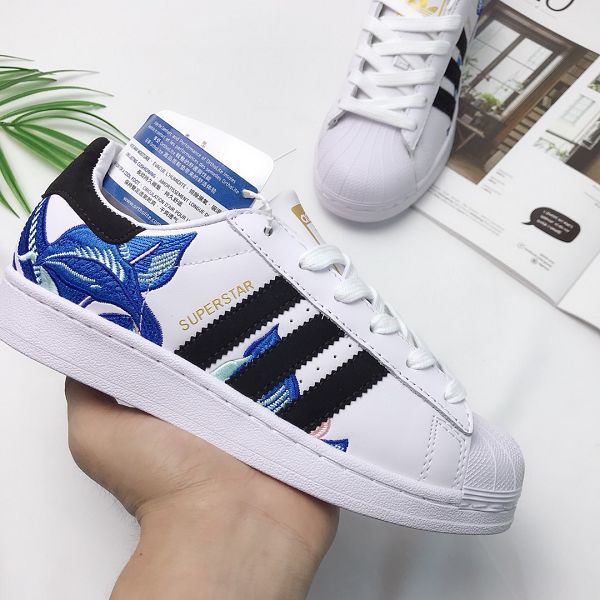 The Farm Company x adidas Superstar 2021新款 聯名款刺繡男女生休閒板鞋