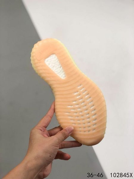 Adidas Yeezy Boost 350 V2 2021新款 男女款椰子爆米花運動慢跑鞋 帶半碼