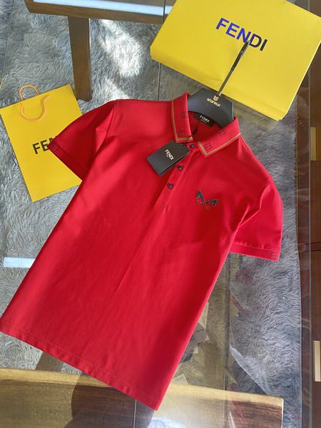 fendi polo衫 2021新款 芬迪翻領短袖polo衫 MG0319款