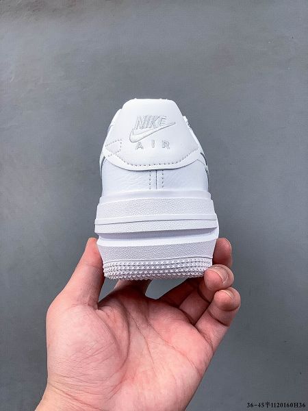 Nike Air Force 1 PLT.AF.ORM Triple White 2022新款 男女款運動休閒板鞋