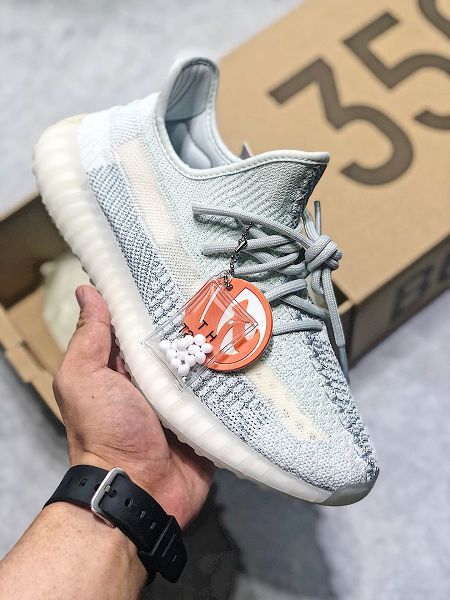 Adidas Yeezy Boost 350 V2 2020新款 真爆椰子情侶款慢跑鞋 帶半碼