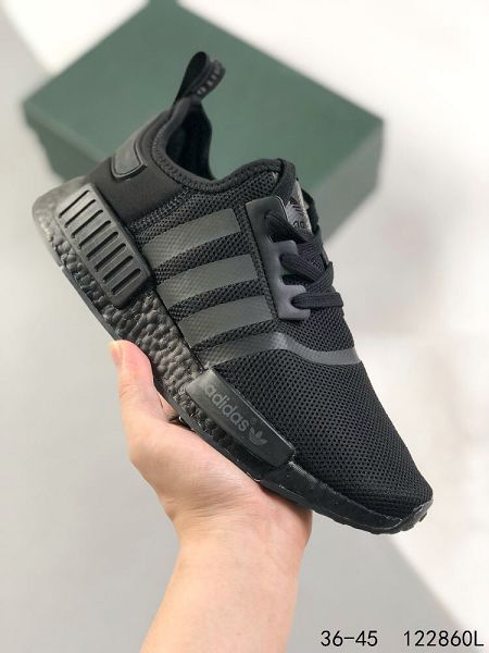 Adidas Boost NMD R1 2023新款 彈力針鞋織面男女款慢跑鞋