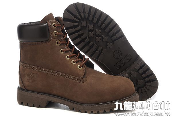 踢不爛 timberland 10061款高幫潮流耐磨情侶鞋 棕色 