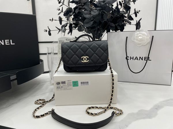 chanel包包 香奈兒2022新款手提包 DSA68097郵差包單肩斜挎包