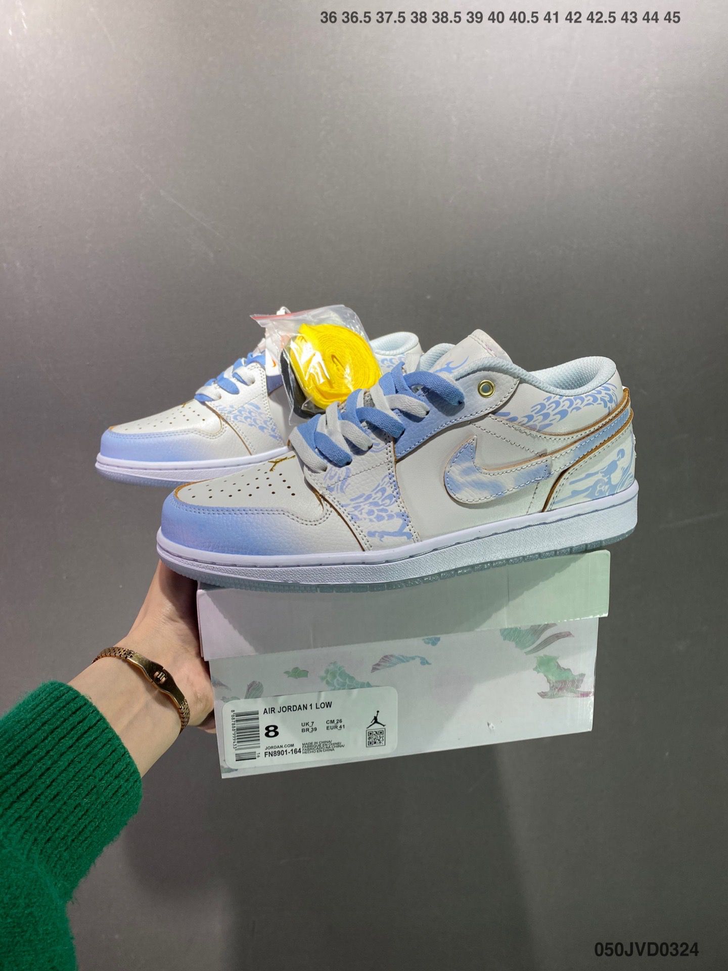 Air Jordan 1 Low Philippines 2024新款情侶款低幫 御龍青花 龍年限定休閒鞋