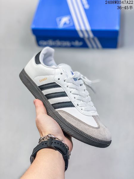 Adidas Originals Samba OG 2024新款男女生百搭低幫休閒運動板鞋