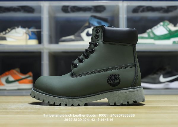 Timberland 2024最新男女款 採用磨砂皮革鞋面 防滑靴子