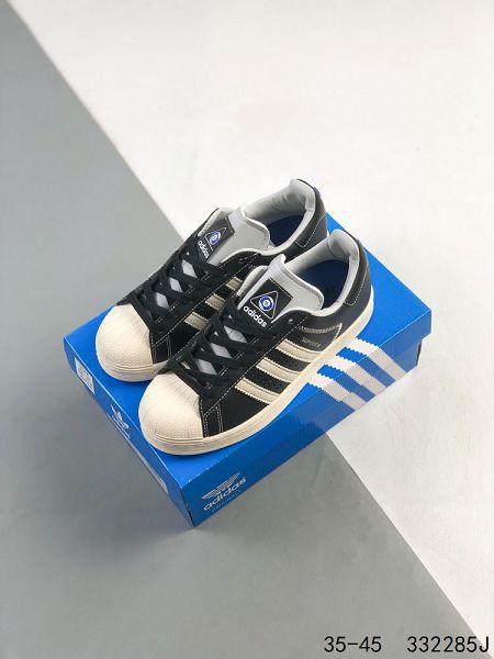 Adidas Superstar 2024最新男女生皮面三葉草 貝殼頭系列經典休閒運動板鞋