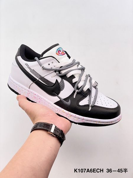 Nike SB Dunk Low 綁繩綁帶系列 塗鴉 復古低幫休閒運動滑板板鞋情侶鞋