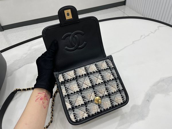 chanel包包 香奈兒2022新款手提包 DSAS3652/AS3653時尚編織布單肩斜挎包