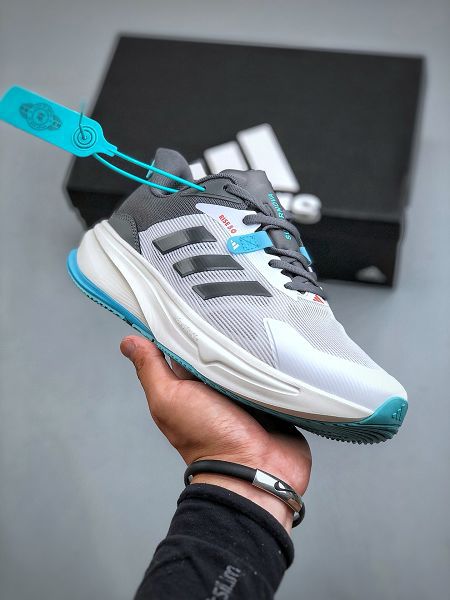 Adidas SUPERNOVA Rise M減震回彈爆米花透氣休閒跑步鞋 2024新款男鞋