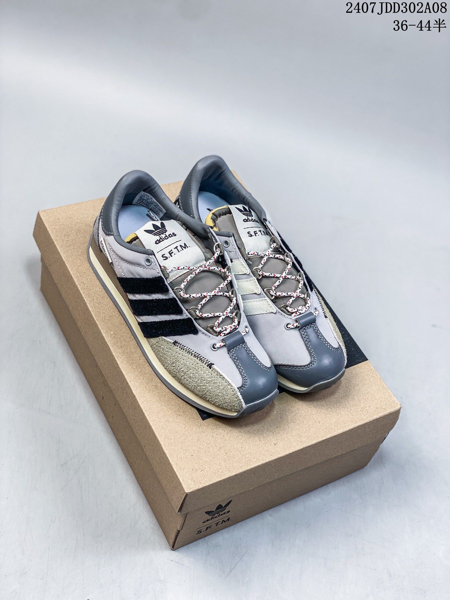 Song for the Mute x Adidas Country OG SFTM-003系列 2024新款情侣鞋 低幫休閒運動慢跑鞋