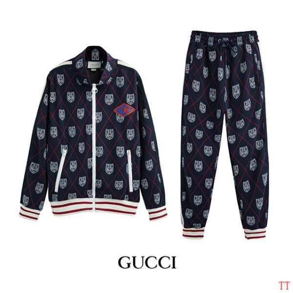 gucci衣服 2018新款 老鹰头logo男生休闲长袖套装 jm