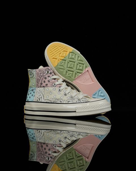 Offspring Paisley x Converse 1970s Pathwork 聯名款 拼接腰果花高幫帆布鞋情侶鞋