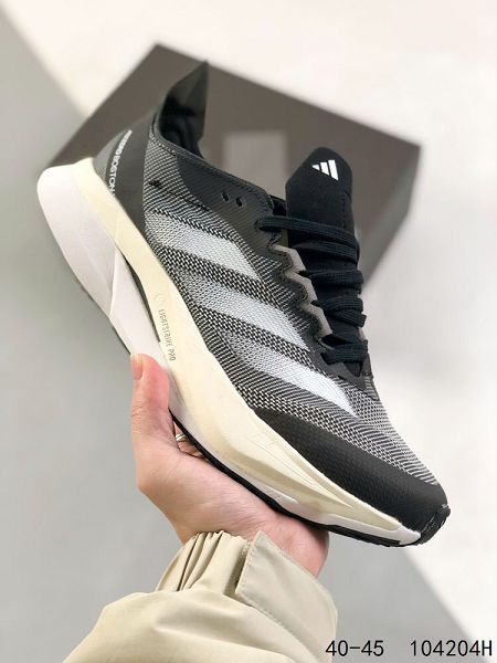 Adidas Adizero Boston 12 全新男款夏季透氣網眼競速跑鞋